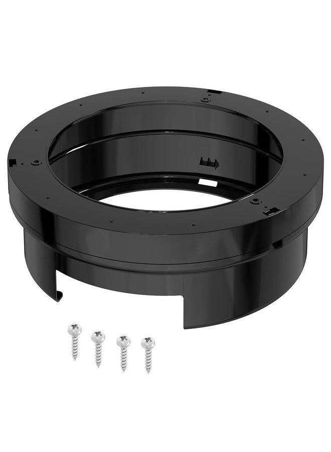 NOOTO Black Plastic Paper Plate Holder or Dispenser fit 9" Plates Space-Saving Wall Mount Organizer for RV, Camper, Kitchen or Cabinets (with 4 Screws) - Image 1