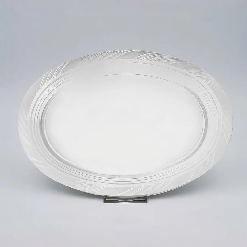 Blue Sky Dinner Collection Clear Oval Platters  9x12  10 Count  Disposable Plates for Parties and Events - Image 3