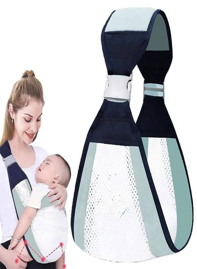 SIMESTICH Mesh Baby Wrap Carrier Belt - Adjustable Baby Sling with Wide Shoulder Straps for Newborns & Infants Lightweight, Breathable Baby Wearing Wrap for Outdoor Use - Image 1