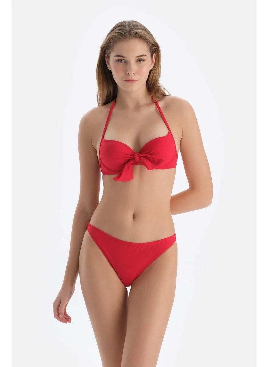 dagi Red Covered Bikini Top