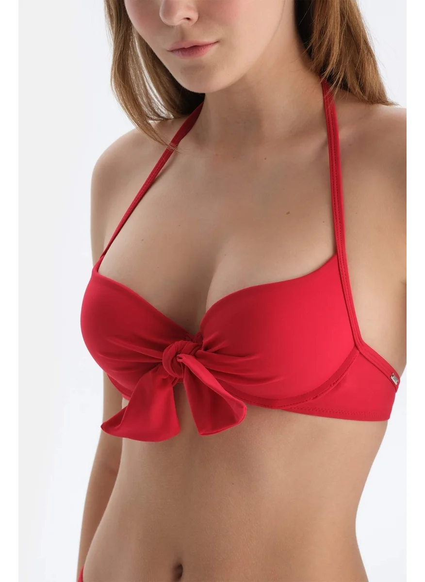 dagi Red Covered Bikini Top