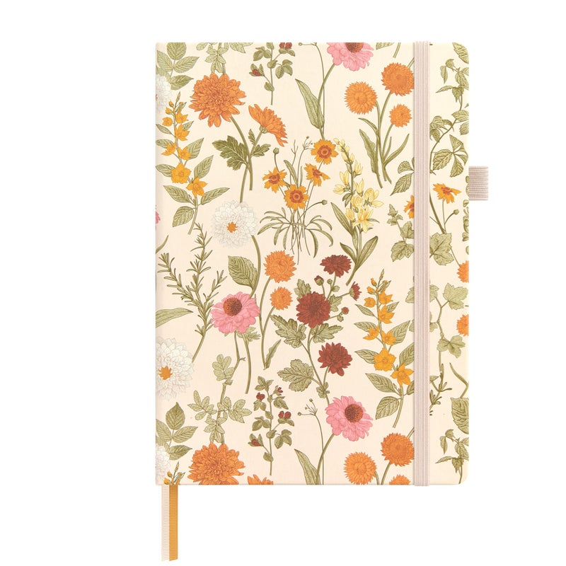&And Per Se ⩓ Per Se Lined Hardcover Notebook â€“ A5 5.7"x8" College Ruled, 160 Pages, 100gsm Thick Paper â€“ Aesthetic Journal for Women, Gift-Ready Planner, Everyday Writing Notebook (Wild Flowers) - Image 1