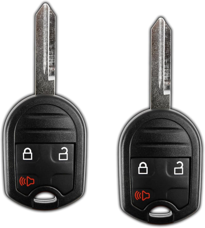 KeylessOption Keyless Entry Remote Control Uncut Blank Car Ignition Key Fob Replacement for CWTWB1U793 (Pack of 2) - Image 1