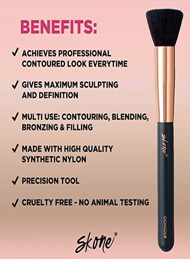 Skone Contour Brush - Easily Achieve Professional Flawless Sculptured And Defined Results Top Makeup Artists' Are Raving About Skone's Quality Brushes - Image 2