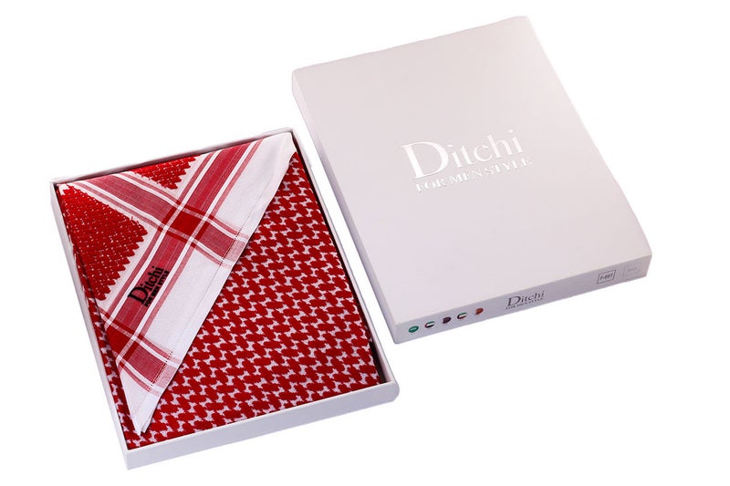 Dicci Classic red Dichi shemagh - Image 2
