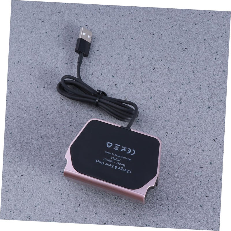 محطة شحن محمولة باللون الذهبي الوردي مع حامل قاعدة لشحن أجهزة متعددة عبر منفذ USB - Image 4