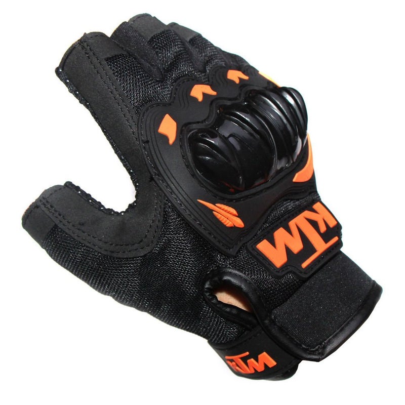 Vocado Orange Easy4buy Half Finger Motorcycle Riding Gloves for Ktm Bikes - Image 5