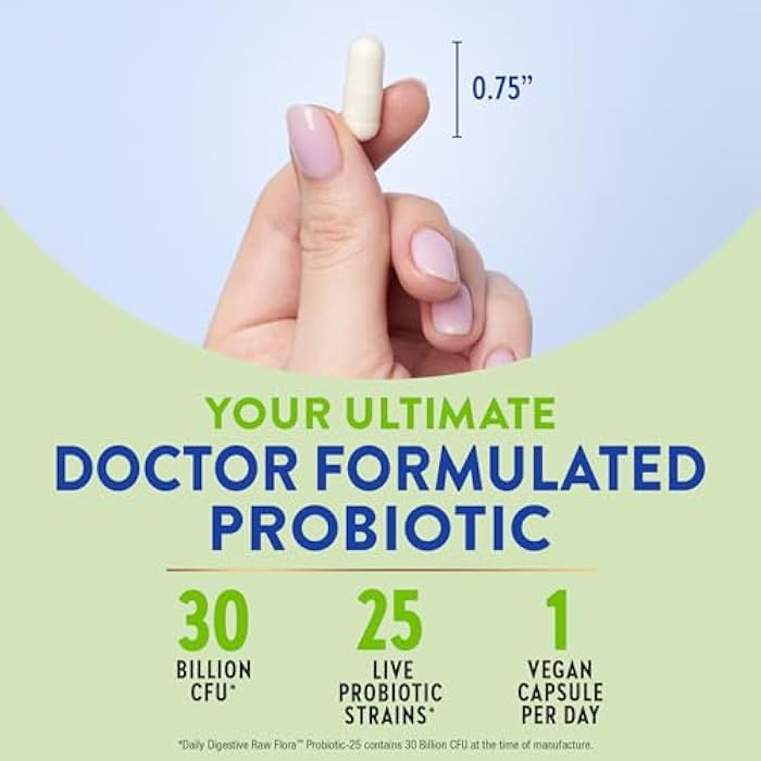 Nature's Truth Raw Flora Probiotics with Prebiotics | 30 Billion CFU | 33 Daily Digestive Capsules | Vegan, Non-GMO & Gluten Free Supplement for Women and Men - Image 3