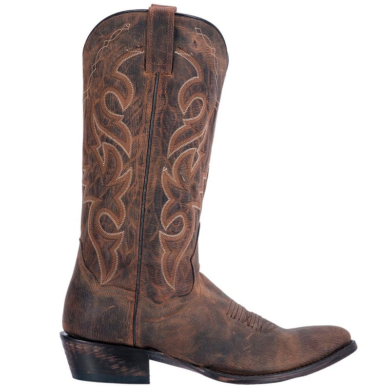 Dan Post Mens Renegade Embroidered Round Toe Casual Boots Mid Calf - Brown - Size 11 D