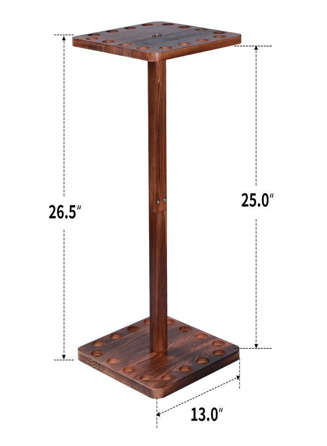 Lnmuzm Pool Cue Holders For Billiard Room, Stick Holder, Floor Stand Rack Up To 16 Sticks, Natural Wood Equipment Storage Organizer, Gifts Men - Image 5