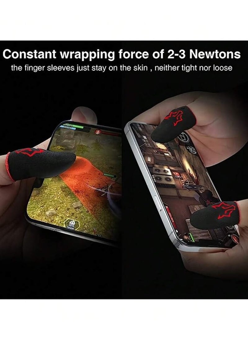 2 Pack Mobile Gaming Finger Sleeves Breathable Absorbent High Sensitivity Comfortable and Thin  - Image 2