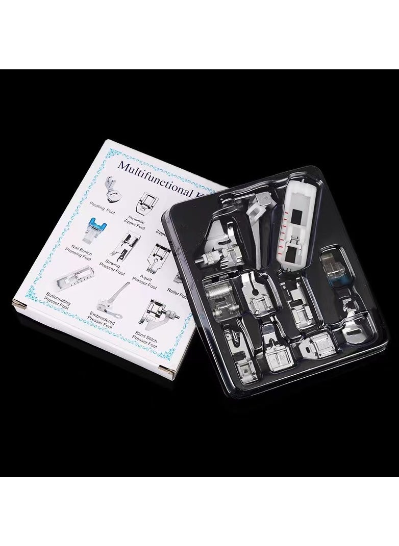 Goolsky 11 Pcs Sewing Machine Presser Feet Set for Low Shank Snap-On Sewing Machine Singer, Brother, Janome, Babylock, Kenmore, Euro-Pro, White, Juki, New Home Sewing Machines  - Image 1