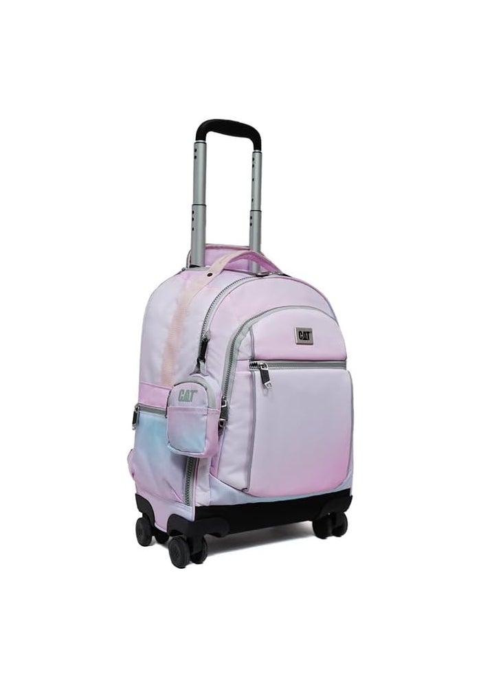 CATERPILLAR CAT GearGlide 4-Wheeled Rolling Backpack in Pink Blush - Image 2