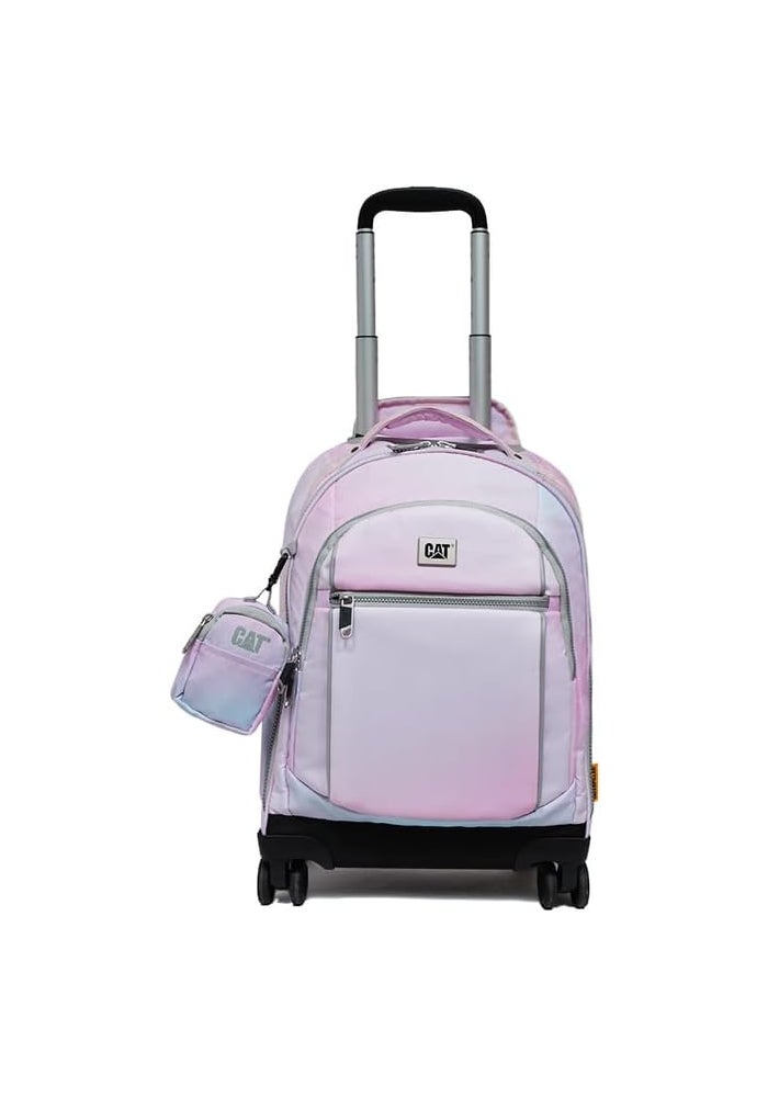CATERPILLAR CAT GearGlide 4-Wheeled Rolling Backpack in Pink Blush - Image 1