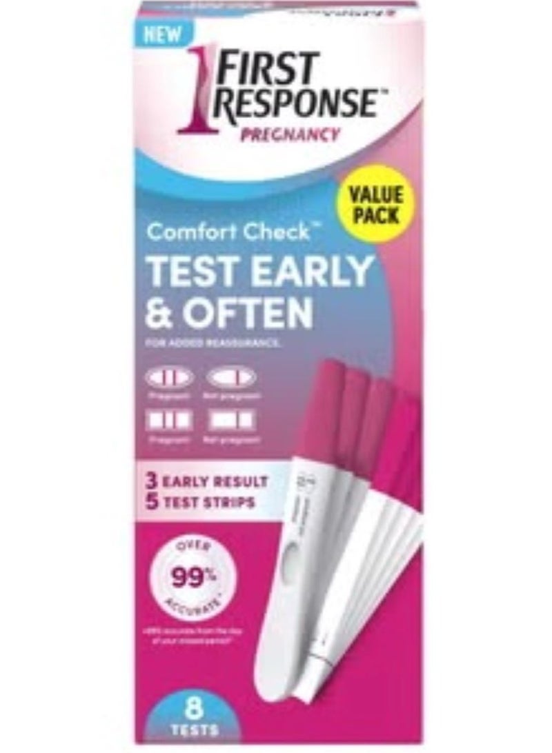 First Response Comfort Check Pregnancy Test, 8 Count - Image 1
