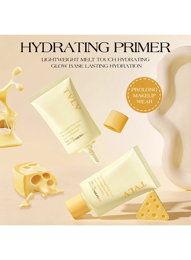 TVLV Tinted Hydrating Primer, Professional Makeup Base for Flawless Finish, Gentle for Sensitive Skin, Creates Natural Translucent Look,30g - Image 2