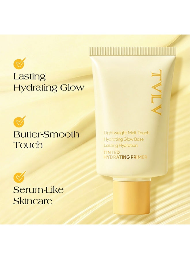 TVLV Tinted Hydrating Primer, Professional Makeup Base for Flawless Finish, Gentle for Sensitive Skin, Creates Natural Translucent Look,30g - Image 5