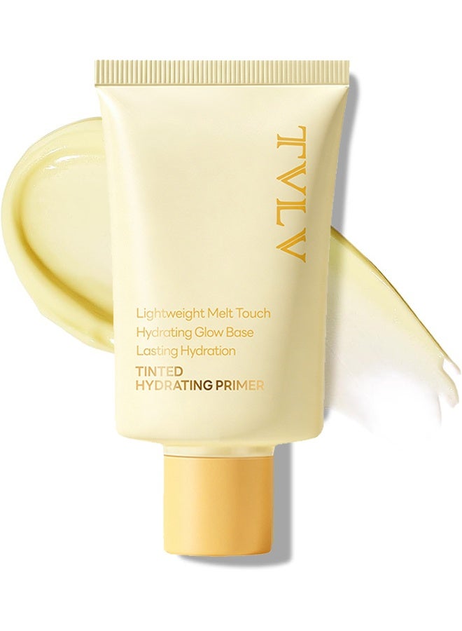 TVLV Tinted Hydrating Primer, Professional Makeup Base for Flawless Finish, Gentle for Sensitive Skin, Creates Natural Translucent Look,30g - Image 1