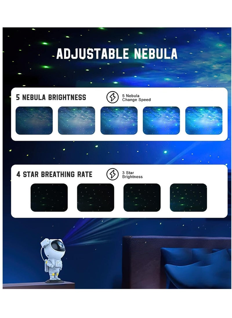 Gonice - tar Projector Galaxy Night Light - Astronaut Space Projector, Starry Nebula Ceiling LED Lamp with Timer and Remote - Image 1