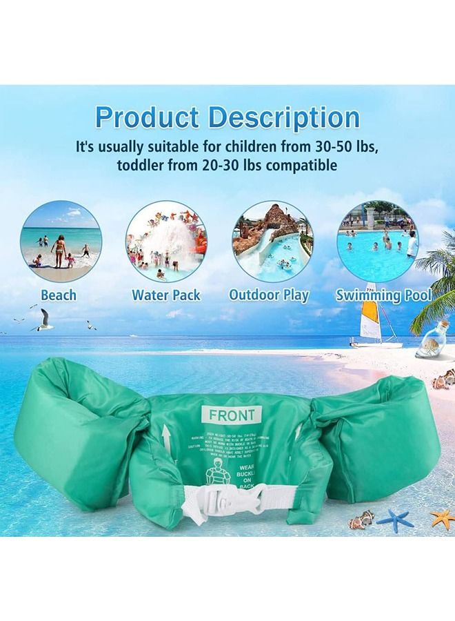 YelaJoy Swimming Arm bands Float Vest, Swimming Float Vest, Swim Training Jacket(Green) - Image 5