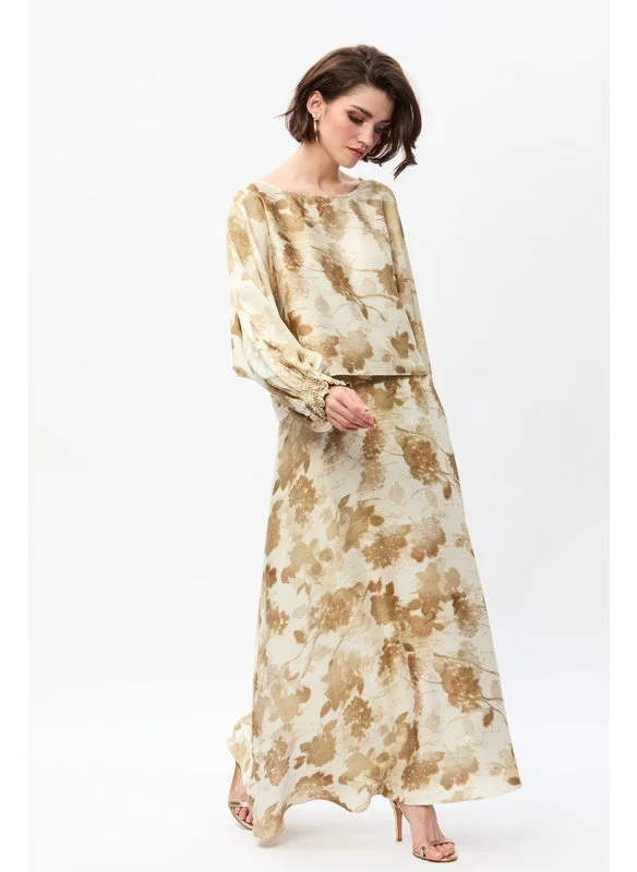 Tenda Floral skirt with a wide fit
