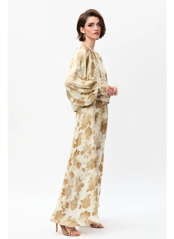Tenda Floral skirt with a wide fit