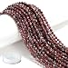AD Beads Natural Gemstone DiamondCut MicroFaceted Round Tiny 4mm Small Round for DIY Necklace Jewelry Making Beads Red Garnet - Image 2