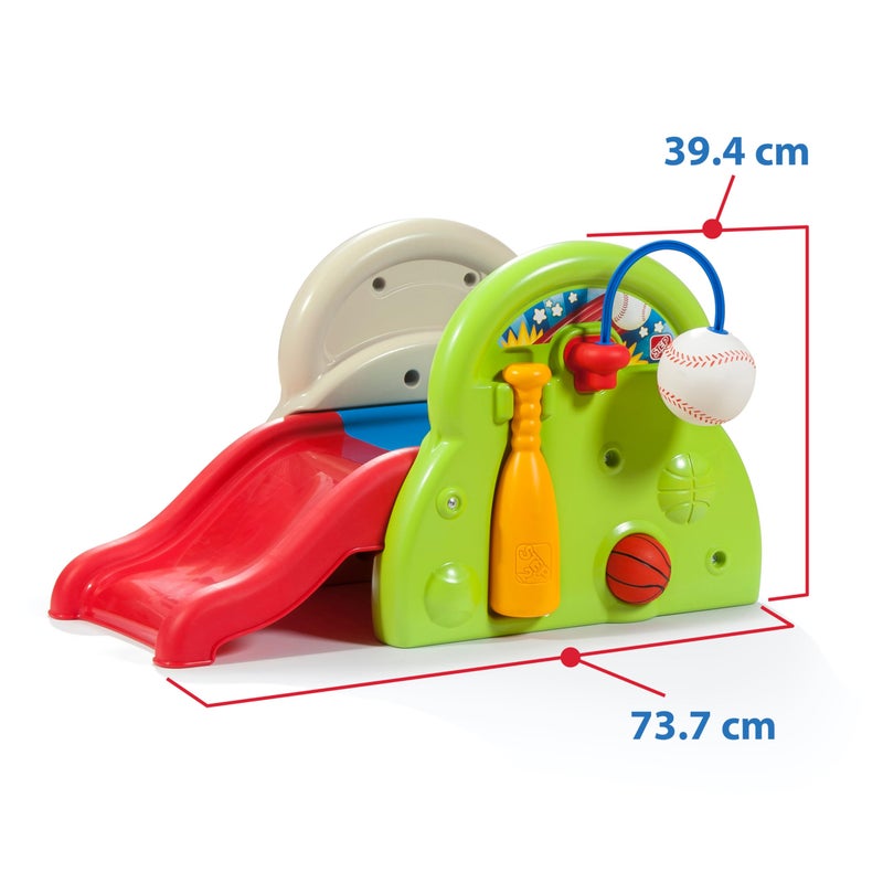 Step2 Sports-Tastic Activity Center, Toddler Sports Playset, Indoor/Outdoor Slide, Play Gym Includes Bat & Balls, Made of Durable Plastic, For Toddlers 1+ Years Old - Image 4