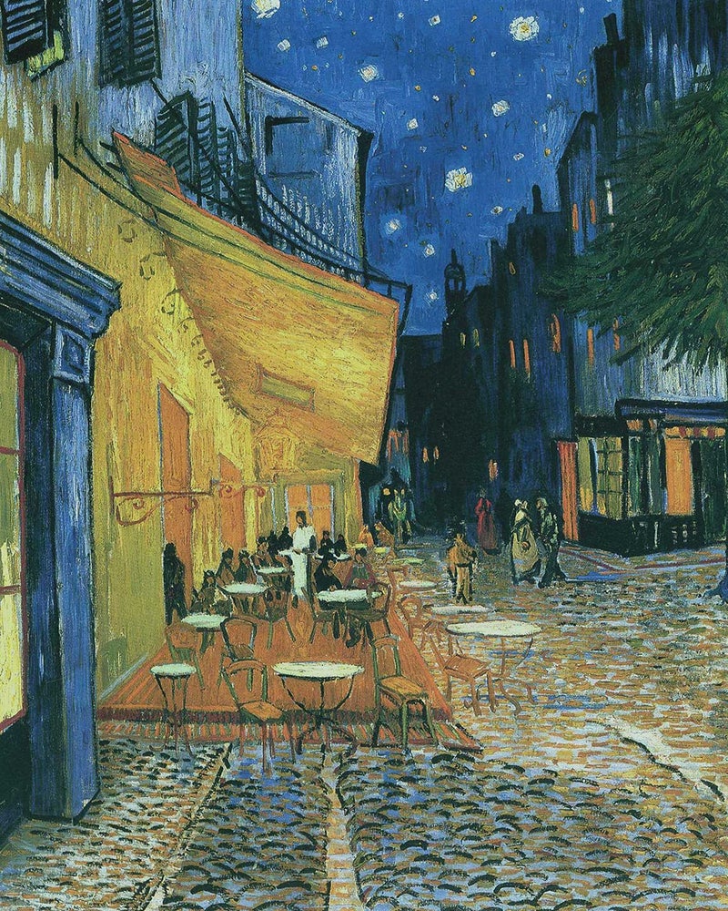 Tucocoo Vincent Van Gogh Masterpiece Series Paint by Numbers for Adults by Tococoo DIY Adult Paint by Number Kits for Beginners on Canvas Rolled 16x20 Unframed Cafe Terrace at Night