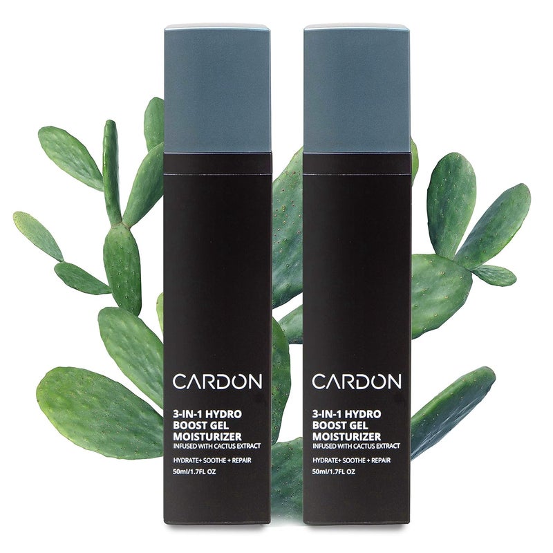 Cardon Cardon Anti-Aging Face Moisturizer, Korean Skincare Hydro Boost Gel, Ultra Light Face Cream to Even Skin Tone Overnight, Healing Cactus Extract, Reduce Wrinkles, Repair Acne Scars (2 CT) 