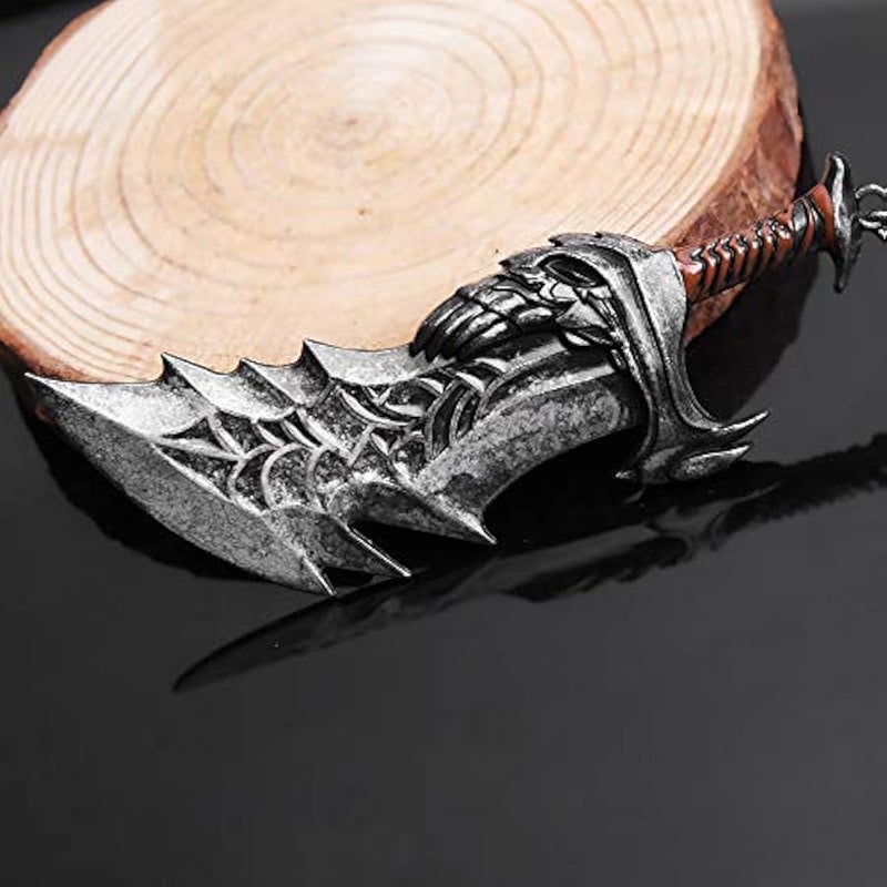 SONGCHANGJEWELRY Game God of War Keychains - Kratos Blades of Chaos Cosplay Metal Keychain - Blades of Chaos Gifts Men Teens - Image 3