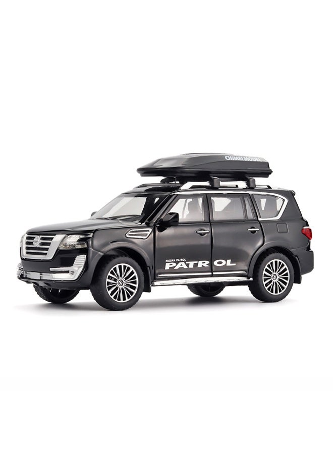 Nissan Patrol Diecast Alloy Car - Black Toy - Image 3