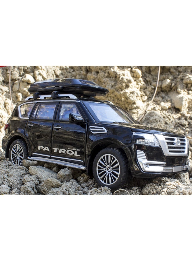 Nissan Patrol Diecast Alloy Car - Black Toy - Image 1