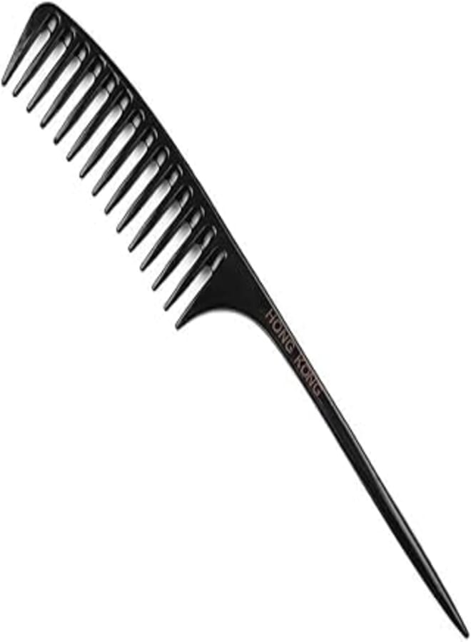 Tail Comb, Black Wide Tooth Comb,Teasing Comb,Best Styling Comb,Hair Combs for Women,Anti Static Heat Resistant Parting Comb