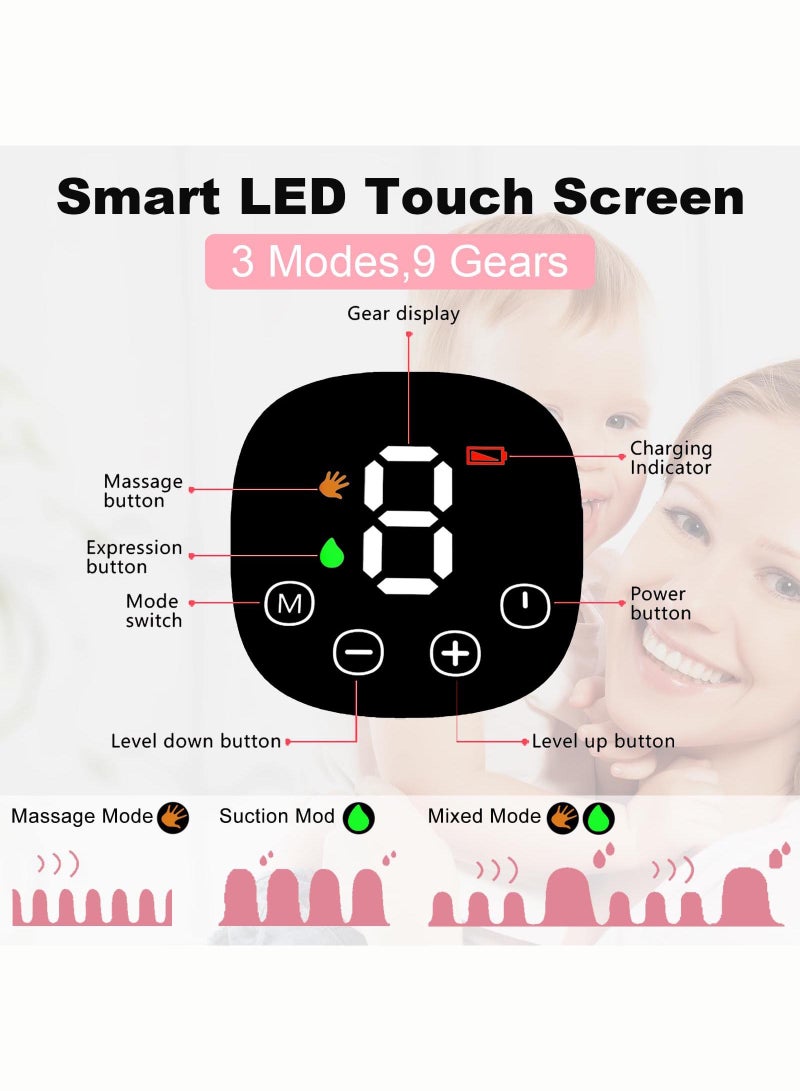 هو مضخة ثدي، مضخة ثدي يمكن ارتداؤها، مضخة ثدي بدون استخدام اليدين، مضخة ثدي كهربائية محمولة - Image 4