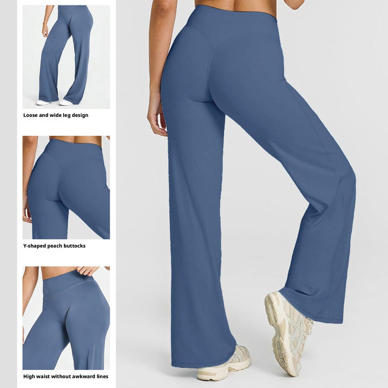 DFYN Women's Yoga Pants Wide Leg Straight Loose Fit Activewear - Image 2