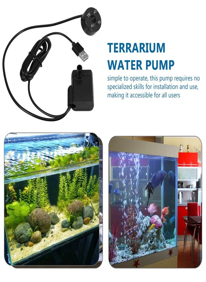 BESPORTBLE Micro Submersible Water Pump for Aquarium Fish Tanks and Garden Fountains Compact Quiet Usb Pump with Led Light for Rockery and Decoration - Image 4
