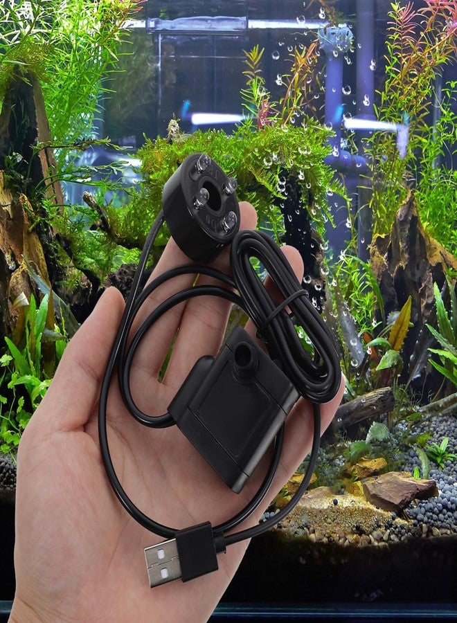 BESPORTBLE Micro Submersible Water Pump for Aquarium Fish Tanks and Garden Fountains Compact Quiet Usb Pump with Led Light for Rockery and Decoration - Image 2