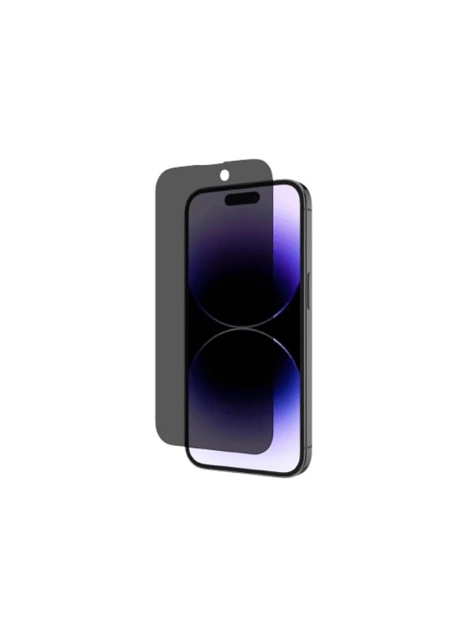 أكسسور  واقي شاشة الخصوصية لهاتف iPhone 12 Pro Max (6.7 بوصة) - زجاج مقسّى مضاد للتجسس بتغطية كاملة | تصميم منحني من الحافة إلى الحافة، مناسب للحافظات - Image 3