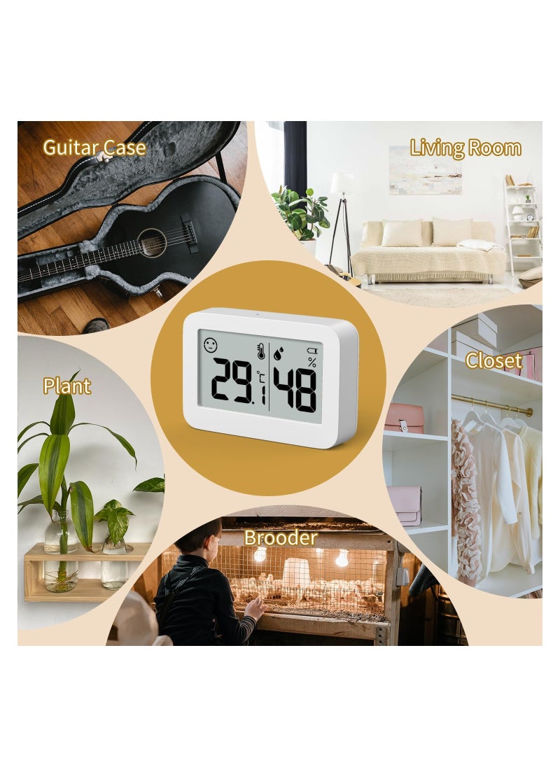 SYOSI - Mini Hygrometer Indoor Thermometer, 2-Pack Hight Accurate Temperature and Humidity Monitor, Humidity Gauge with Degrees Fahrenheit (℉), Humidity Meter Digital for Greenhouse Babyroom Closet - Image 1