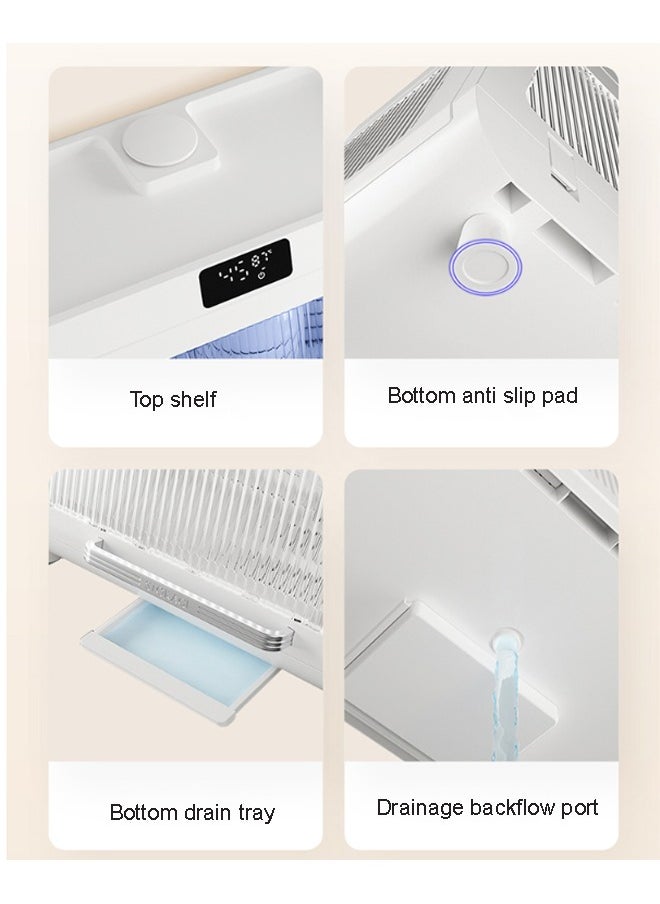NKX Disinfection Double Layers Kitchen Dish Storage Box  - Image 5