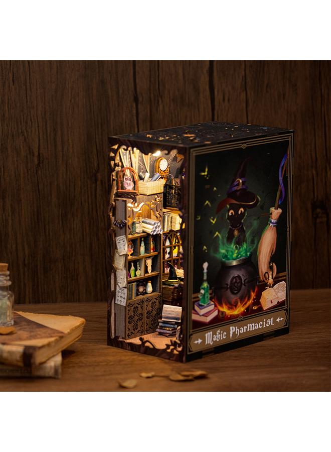 Bluejw Rare Beast Rest Room Diy Wooden 3D Handmade Assembled Book Stand Model Building Toy For Birthday - Image 1