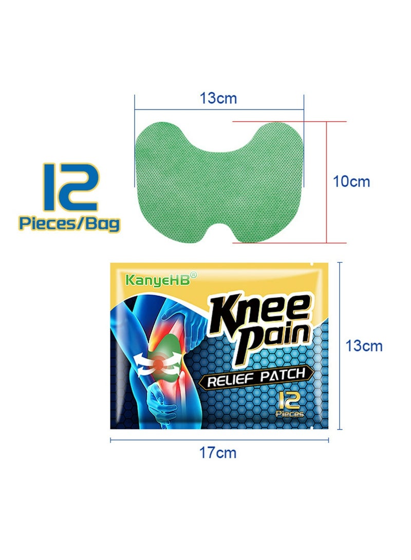 كاني إتش بي 12 PCS ركبة التصحيحات,تصحيحات تخفيف الألم,تسخين التصحيحات العشبية للركبة التصحيح,ملصق استخراج طبيعي للركبة,اليد والظهر والرقبة والكتف - Image 5