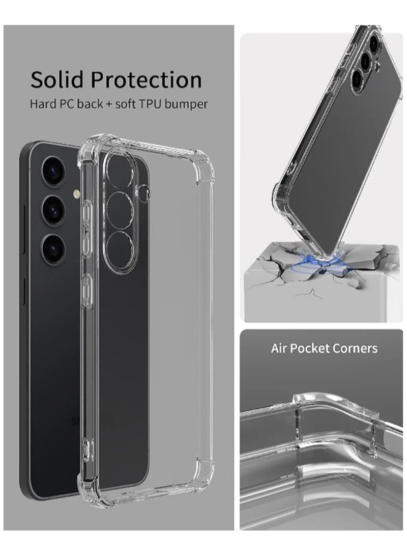 QIRG For Samsung Galaxy A16 Case, Crystal Slim-fit Soft TPU with 4 [Shock-Absorption] Corners Case for Samsung Galaxy A16, Clear - Image 3