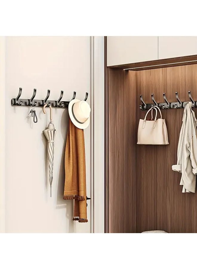 Wall Mounted Hat Rack With 8 Gun Ash Small Phoenix Tail Hooks Modern Minimalist Space Saving Entryway Organizer - Image 5