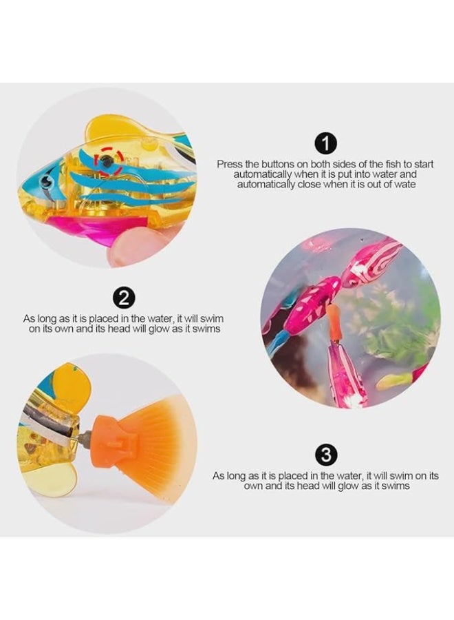 هالاكيدس لعبة أسماك كهربائية 3 ، روبوت إبداعي يعمل بالماء ، لعبة أسماك القط المضحكة ، لعبة روبوت للسباحة ، حوض استحمام أسماك ، هدية عيد ميلاد للقطط والأطفال الصغار والفتيان والفتيات - Image 2