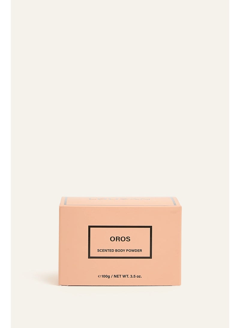 Louzan Oros Perfumed Body Powder 100gm – Italian Lemon, Strawberry & Vanilla Scented Talc - Image 3