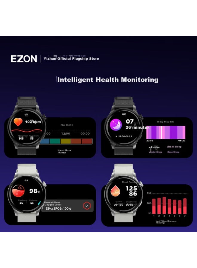 Ezon S8 Smart Sports Watch Payment Music Multifunctional Running Watch Black - Image 3