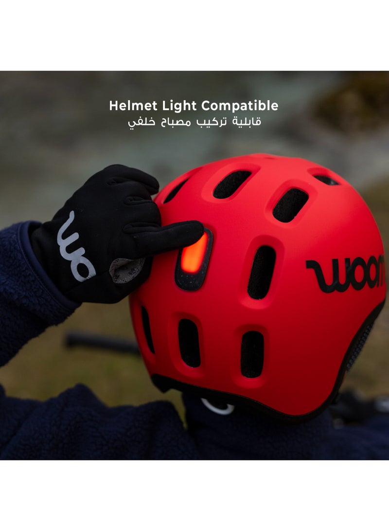 Woom READY Kids Bike Helmet | Size XS 46-50 cm | Lightweight Ventilated In-Mold Shell | Toddler Multi-Sport Protection | Adjustable Dial Fit | Red - Image 4