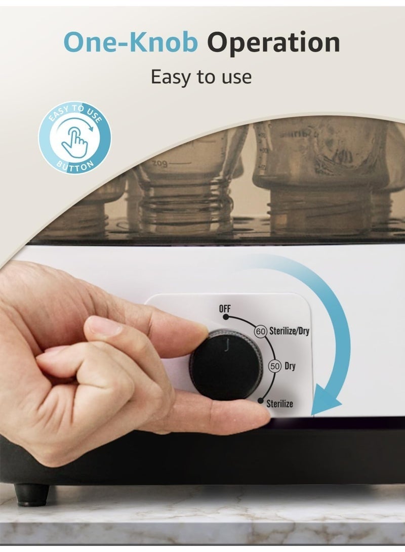 Bottle Sterilizer and Dryer, Electric Steam Baby Bottle Sterilizer, Sanitizer for Baby Bottles  Pacifiers, Breast Pump Parts - Image 5